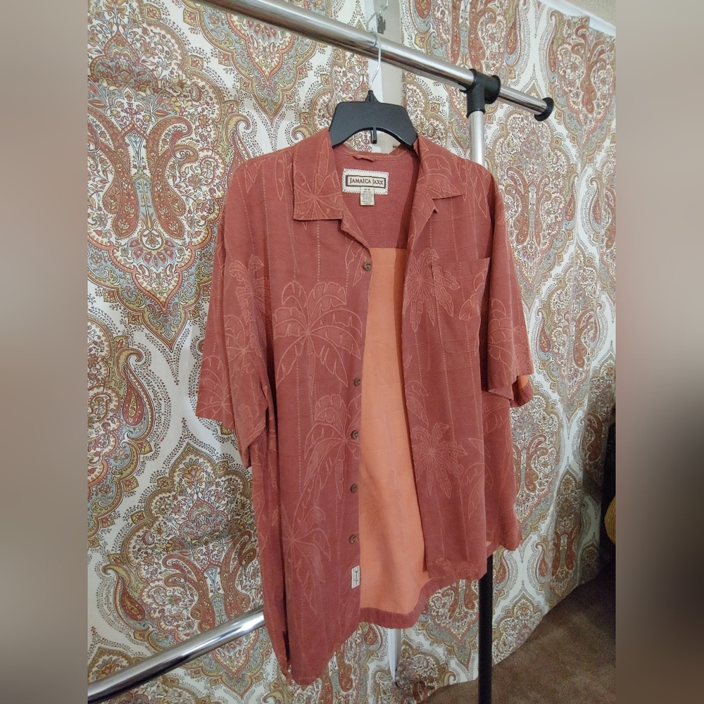 Silk button down shirt. - Picture 2 of 5